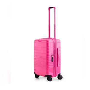 Beis Barbie rolling carry on size suitcase — never used limited edition